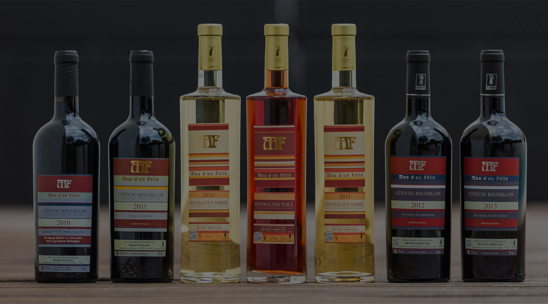 bouteilles vins